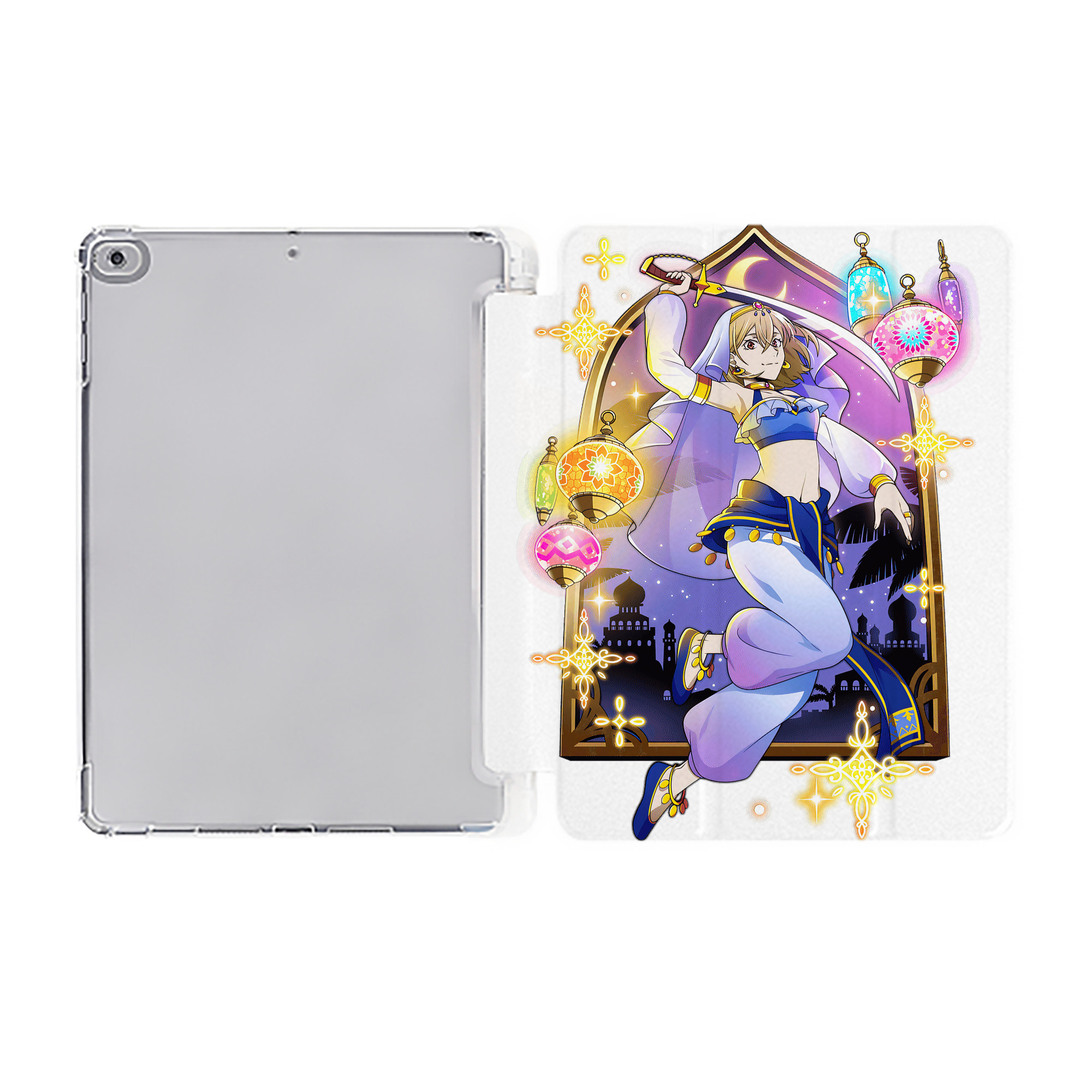 （画像用） 文豪ストレイドッグス Bungo Stray Dogs IPad ケース ペン収納付き 三つ折りスタンド PUレザー×シリコン 対応機種9.5/10.5/10.9インチ
